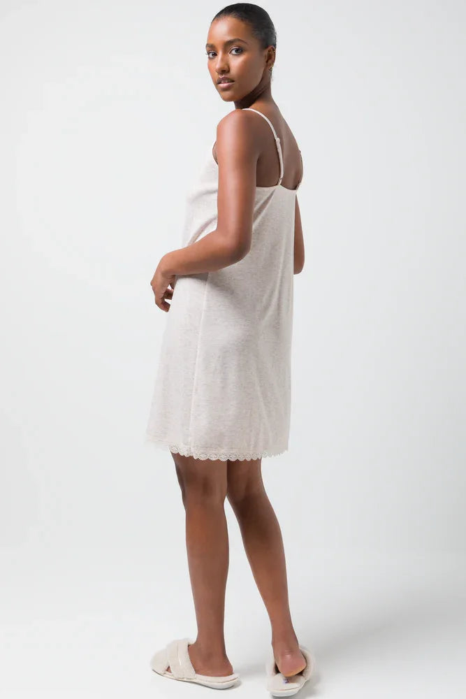 2 Pack Spot Chemises White And Pink