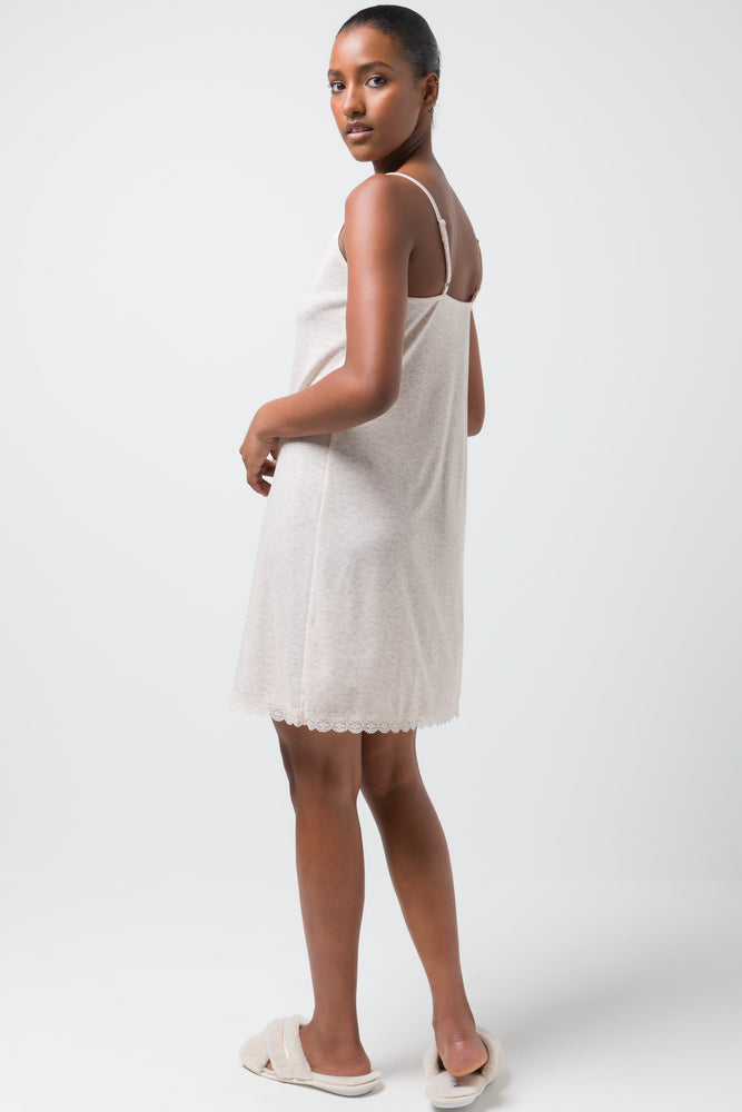 2 Pack Spot Chemises White And Pink