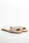 Diamante Sandal White