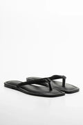 Weave Thong Sandal Black