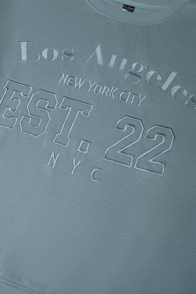 Oversized Crew Neck Blue