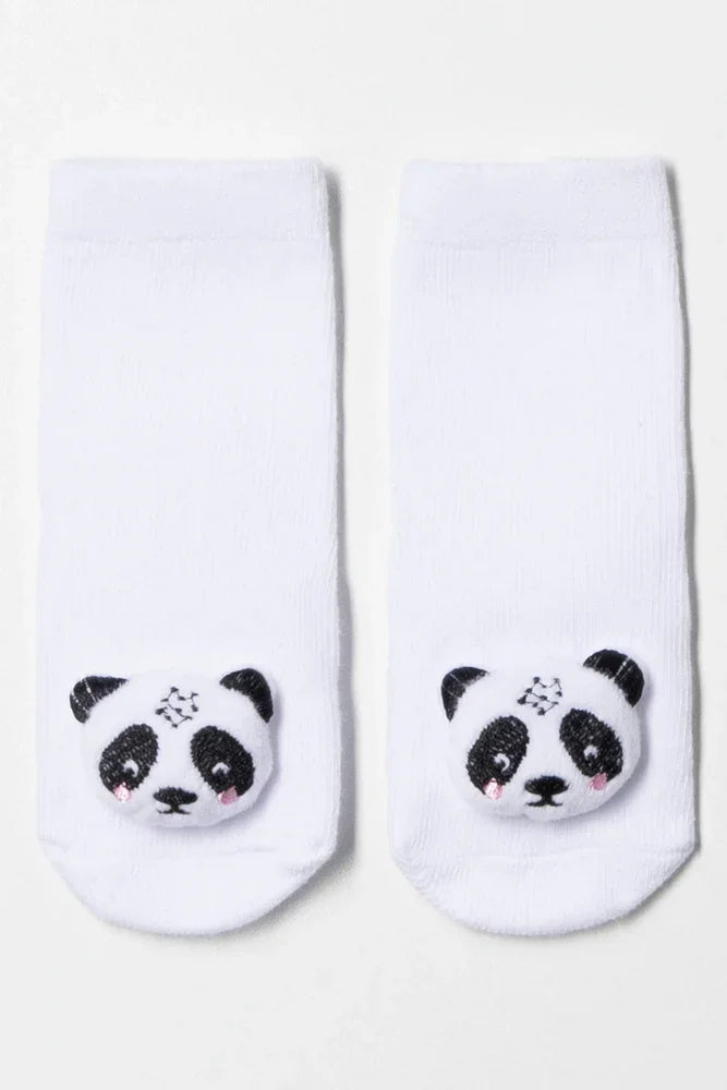 Panda Socks White