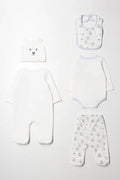 5 Piece Bear Set White (6)