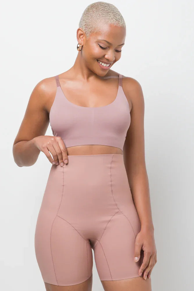 Long Leg Bonded Shapewear Natural