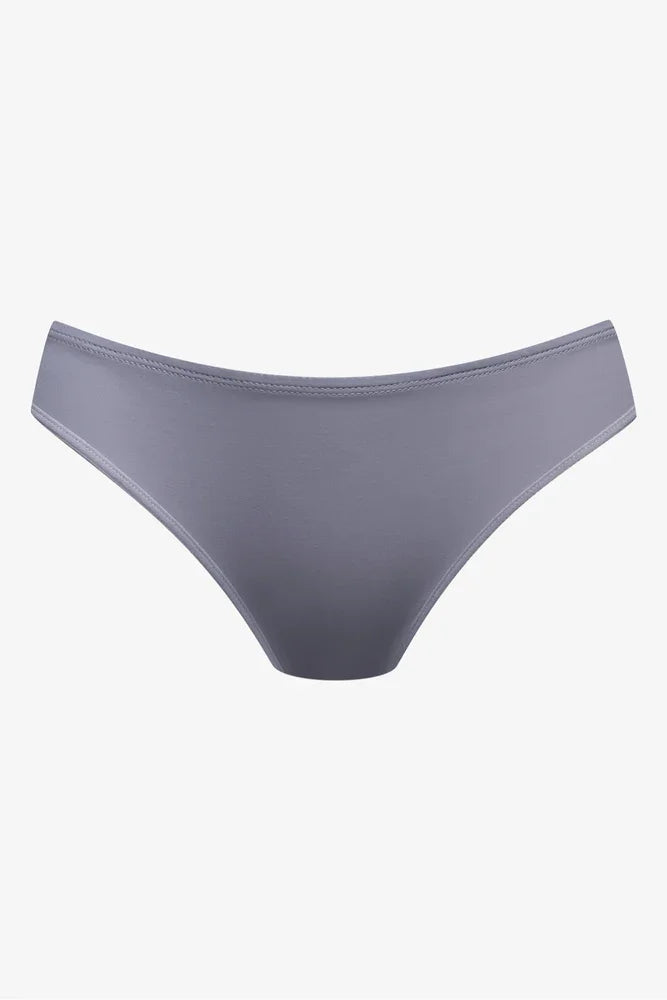 3 Pack Smooth Bikini Blue, Grey And Natural