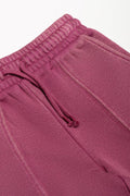 Wide Leg Trackpants Burgundy (1)
