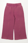 Wide Leg Trackpants Burgundy (2)