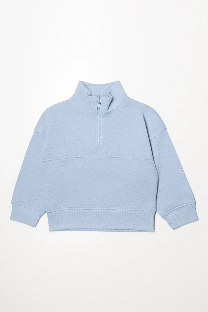 Quarter Zip Tracktop Blue