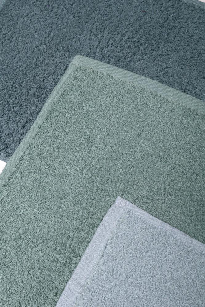 3 Pack Face Cloths Green