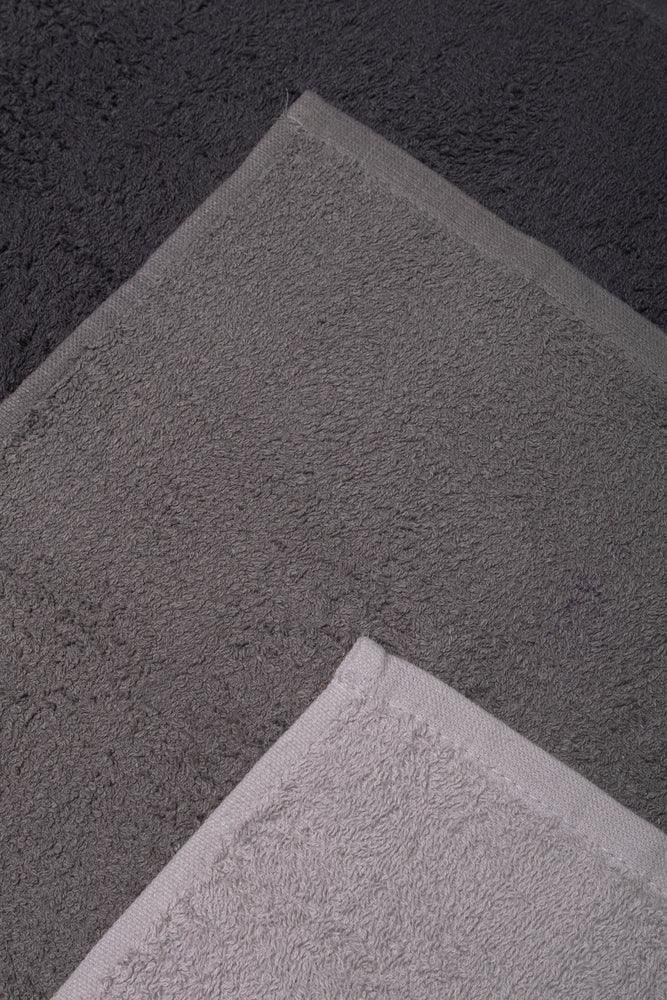 3 Pack Face Cloths Grey