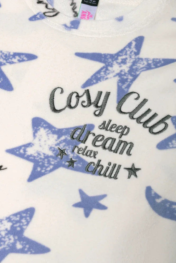 Cozy Club Pyjama Set Cream