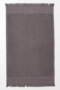 Fringed Guest Towel Dark Grey