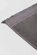 Fringed Guest Towel Dark Grey (1)