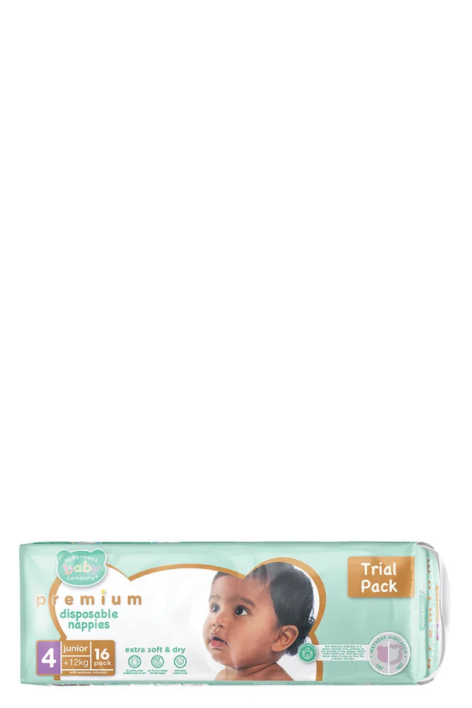 ABC Premium Junior Nappies 16'S
