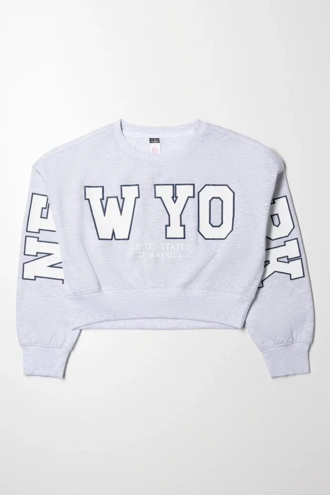 Crop Tracktop Grey