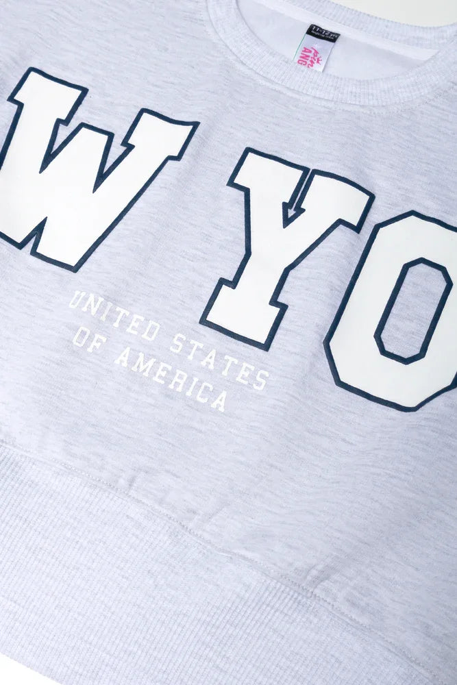Crop Tracktop Grey