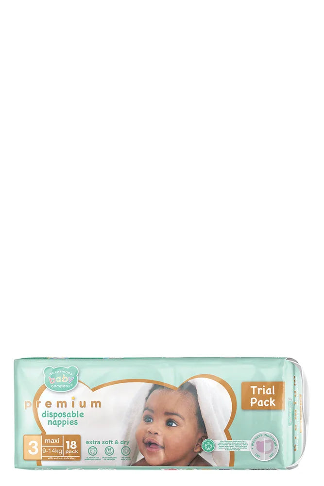 ABC Premium Maxi Nappies 18'S