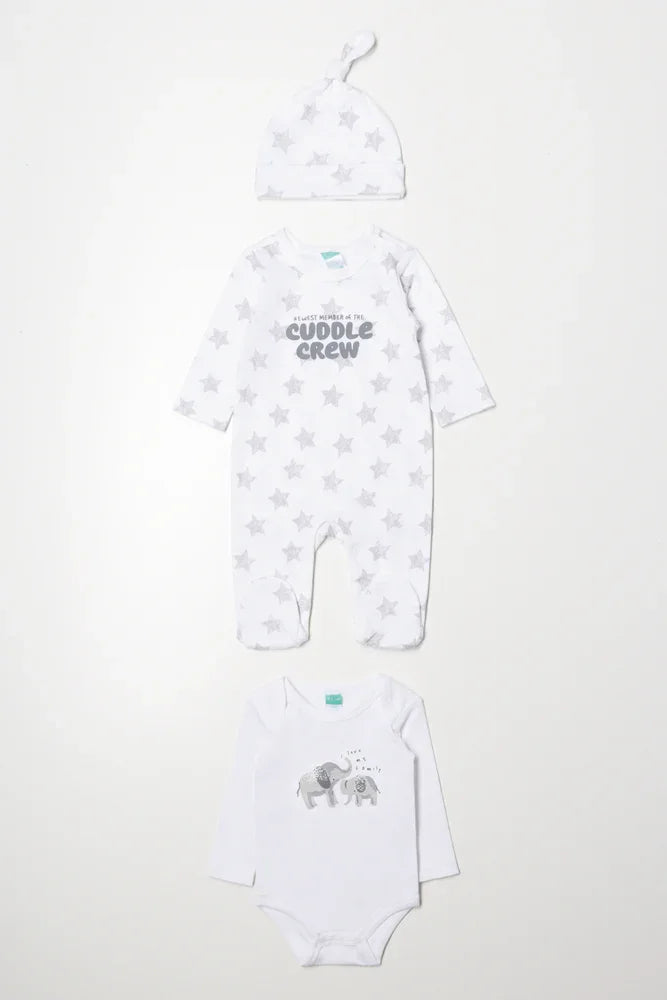 3 Piece Star Set White