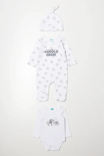 3 Piece Star Set White