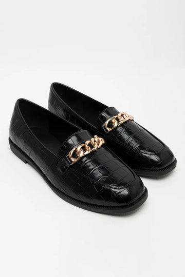 Chain Loafer Black