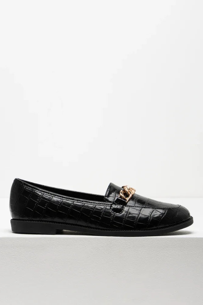 Chain Loafer Black