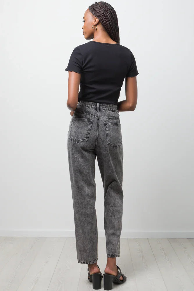 Crew Neck Short Sleeve T-Shirt Black (2)