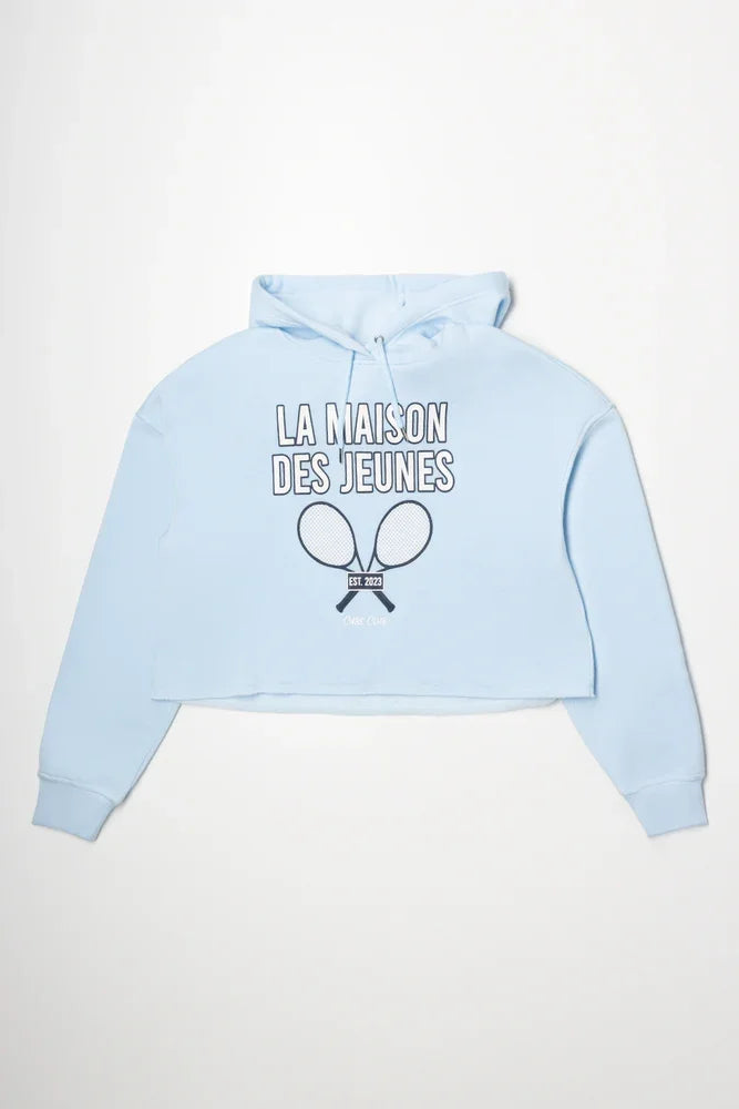 Crop Hoodie Blue