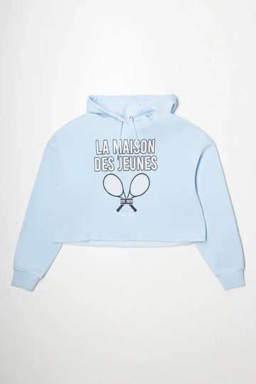 Crop Hoodie Blue