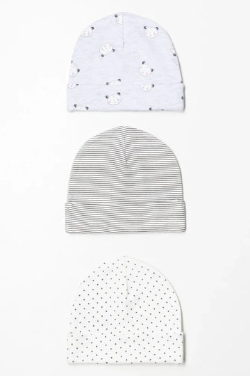 3 Pack Hats Grey