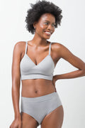 3 Pack Seam-Free Briefs Black, Grey And White