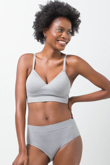 3 Pack Seam-Free Briefs Black, Grey And White
