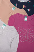 4 Pack Long Sleeve T-Shirts Multi (1)