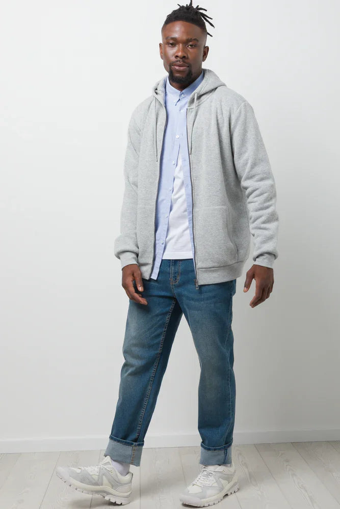 Zip Through Hooded Tracktop Grey