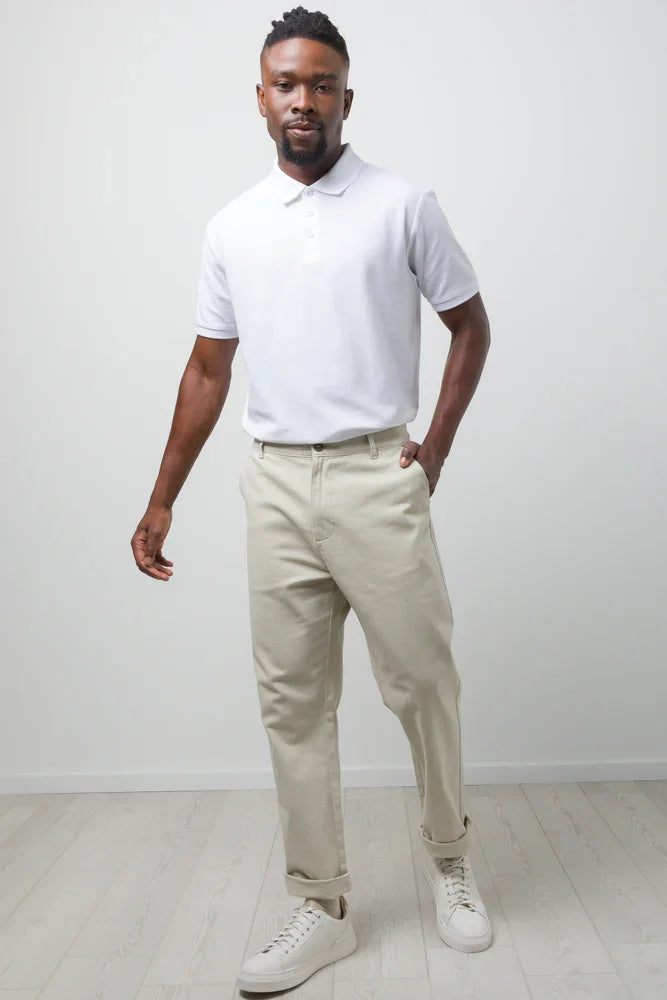Straight Leg Chino Pants Natural