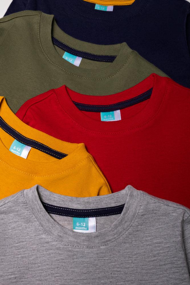 5 Pack T-Shirts Multi