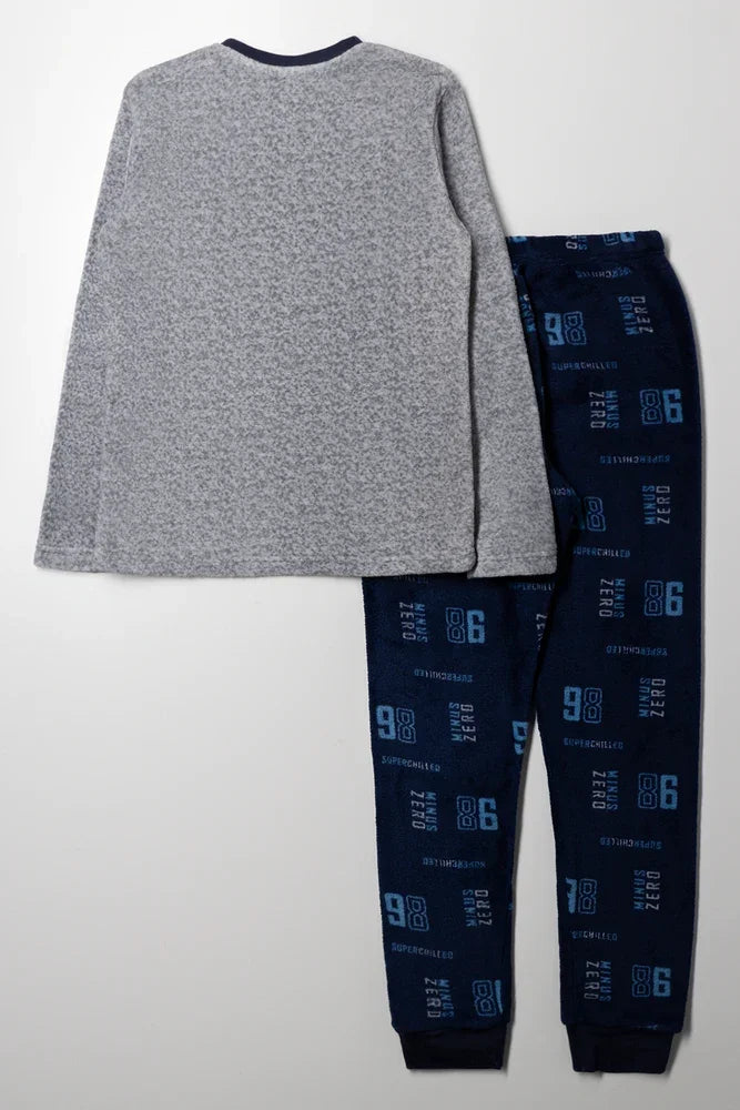 Long Sleeve Pyjama Set Grey (3)