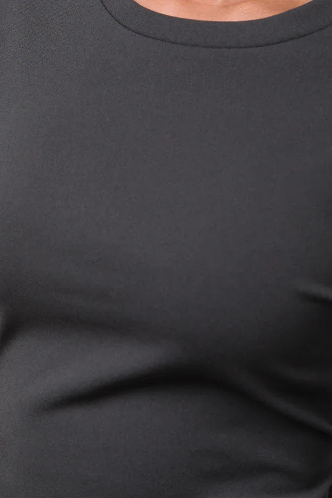 Black Bodycon Dress Black (3)