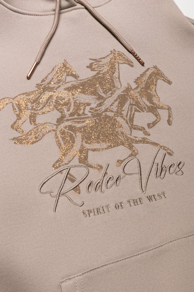 Horses Hoodie Natural