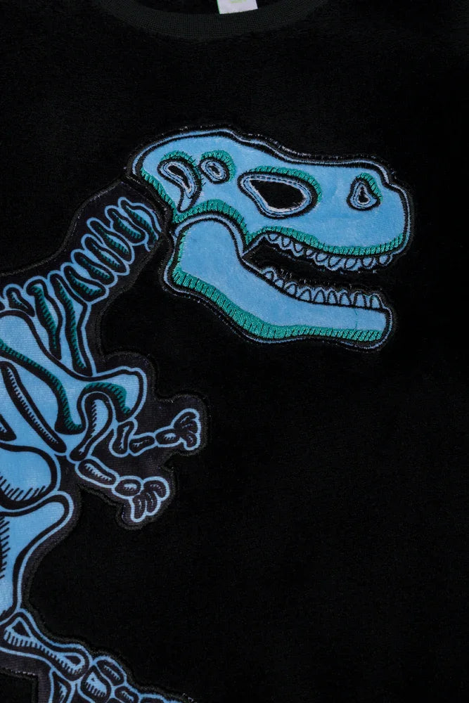 Dino Long Sleeve Pyjamas Black