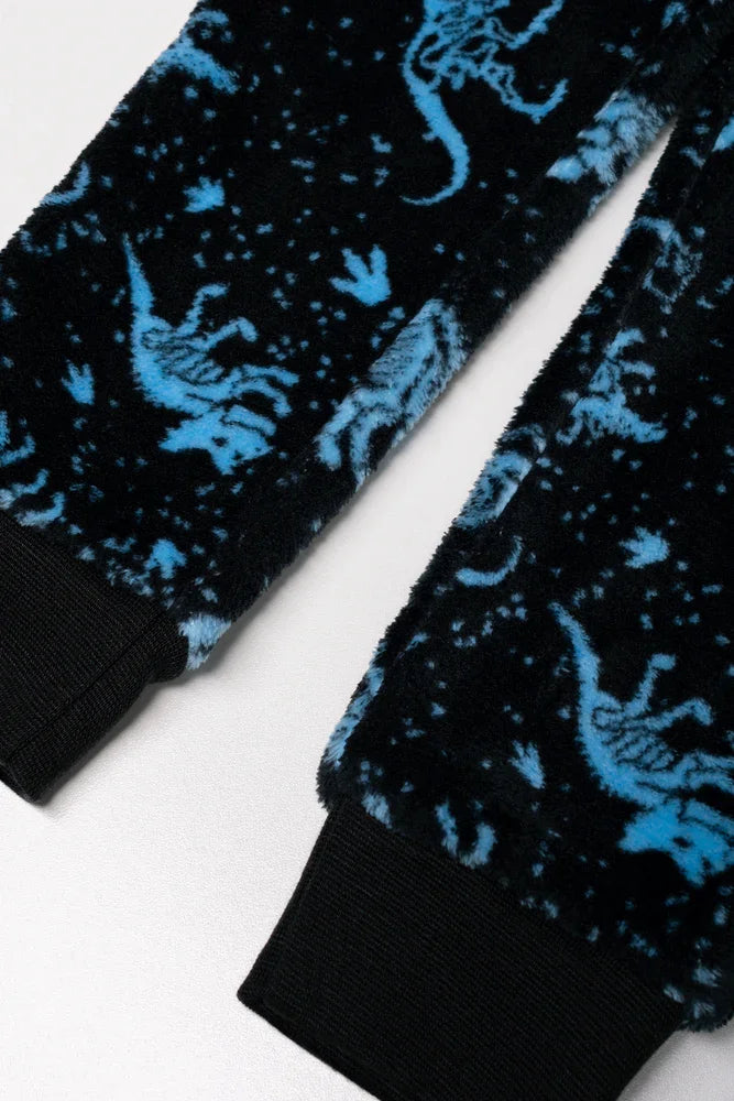 Dino Long Sleeve Pyjamas Black (2)