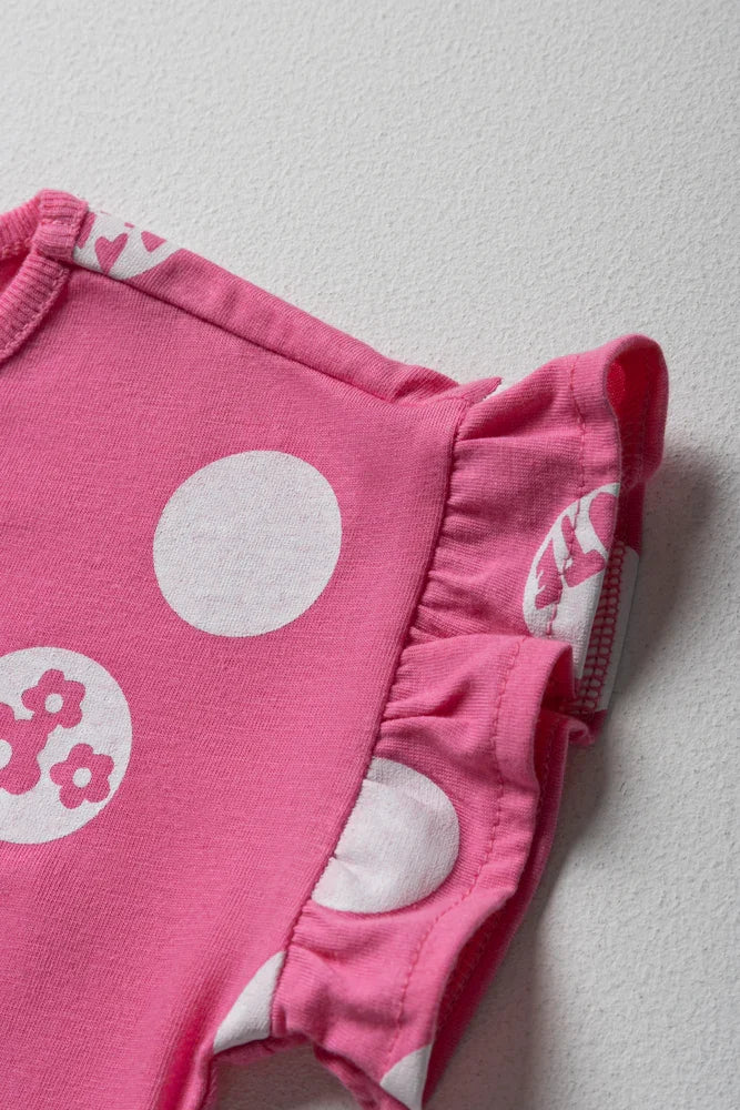 T-Shirt With Frills Pink