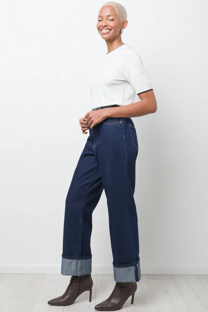 Ballerina Sleeve Crew Neck T-Shirt White