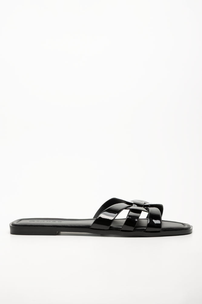 Knot Mule Sandals Black