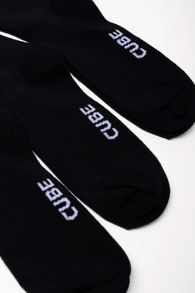 3 Pack Socks Black