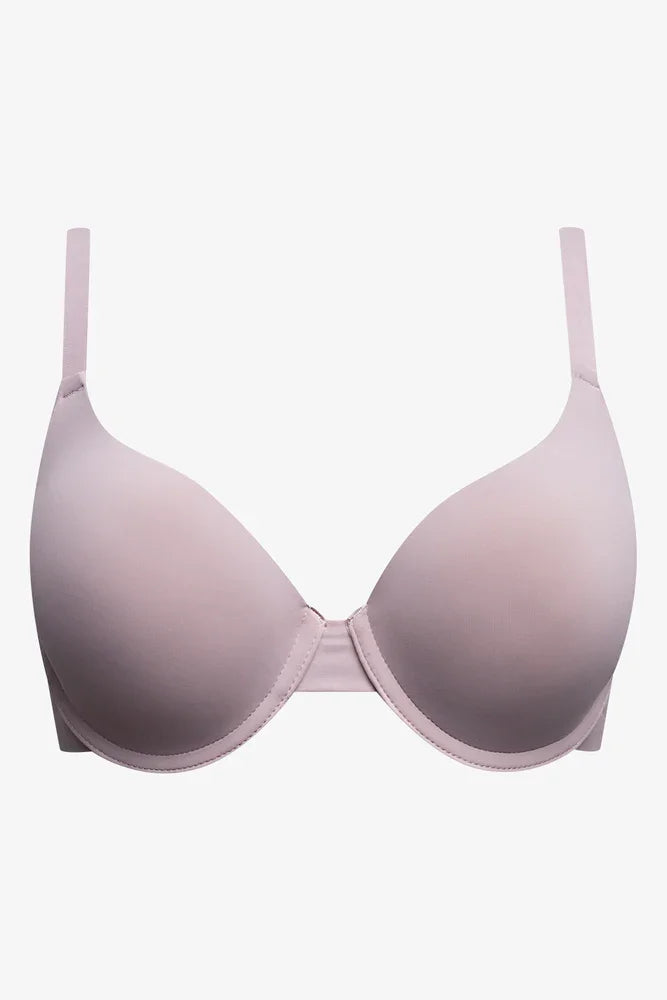 2 Pack Smooth Bonded Wing T-Shirt Bras Black And Natural