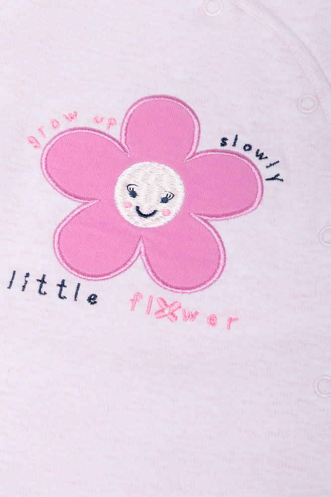 Flower Babygrow Pink