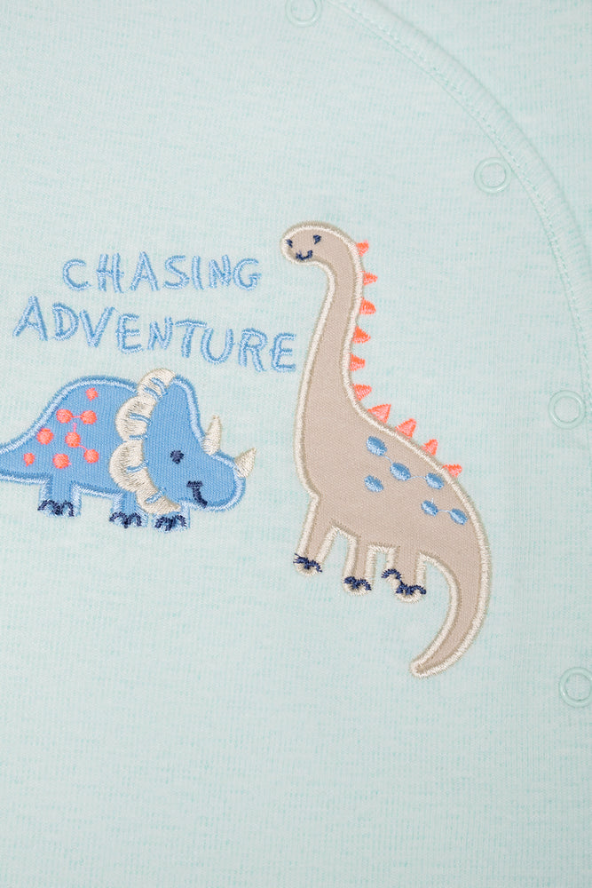 Dinosaur Babygrow Green