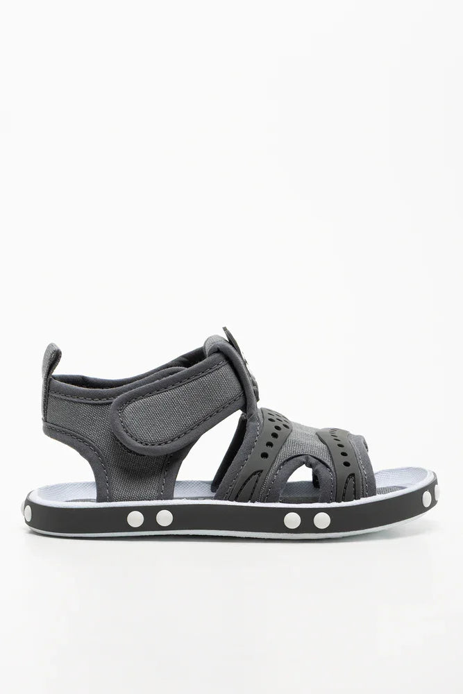 Dog Foxing Sandals Grey