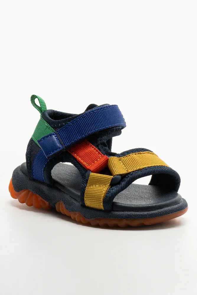 Double Strap Velcro Sandal Multi