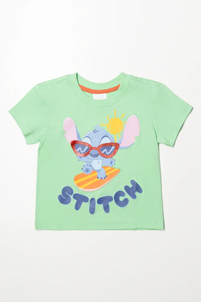 Lilo And Sitch Short Sleeve T-Shirt Green